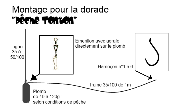 La pêche à la Dorade grise en baie de Morlaix ( partie 2: le montage)